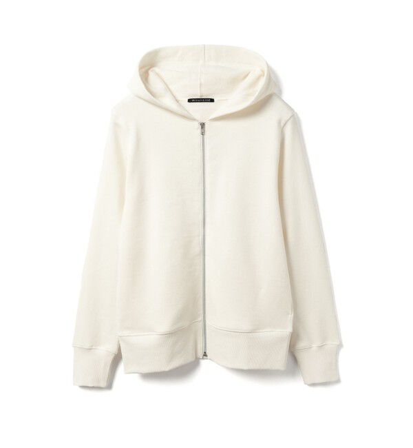 mizuiro ind「mizuiro ind 裏起毛ジップパーカー」|Tシャツ・カットソー|アイボリー