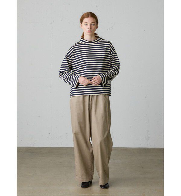 MidiUmi「MidiUmi フィッシャーマンスモックボーダーT」|Tシャツ・カットソー|