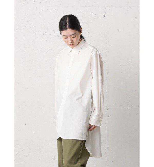 MidiUmi「MidiUmi ワイドロングシャツ」|シャツ・ブラウス|