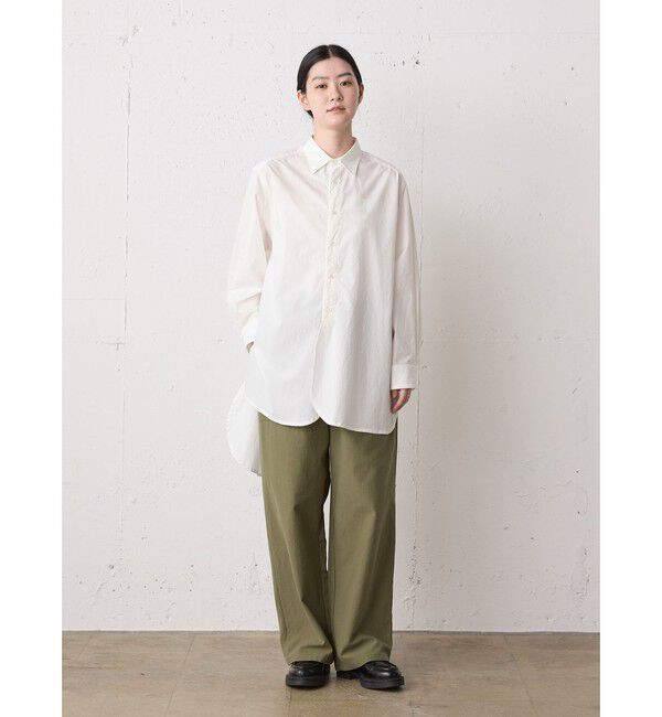 MidiUmi「MidiUmi ワイドロングシャツ」|シャツ・ブラウス|