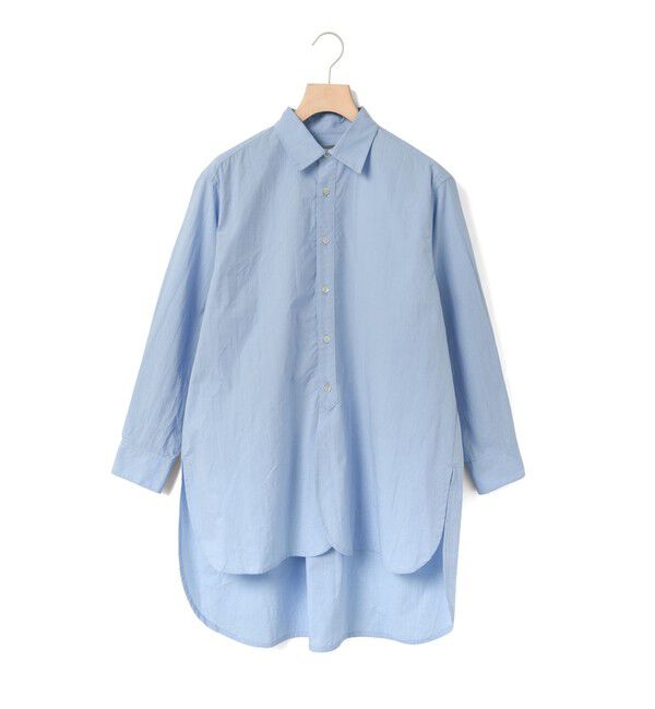 MidiUmi「MidiUmi ワイドロングシャツ」|シャツ・ブラウス|サックス