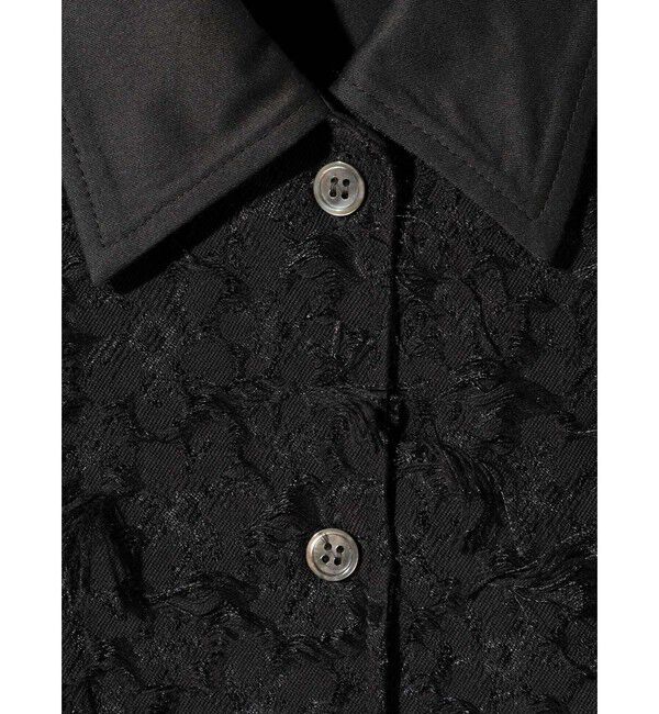 MIDIUMISOLID「MIDIUMISOLID for Ladies フロントジャカードシャツ」|シャツ・ブラウス|