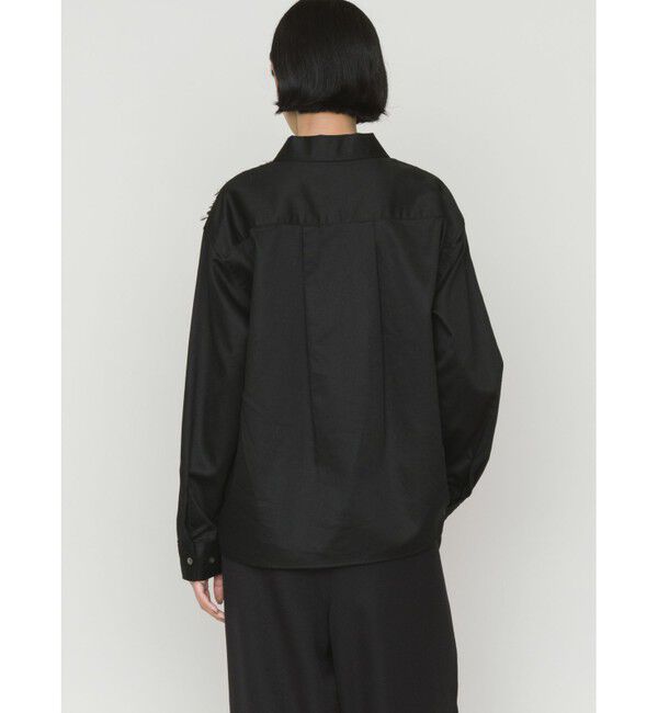 MIDIUMISOLID「MIDIUMISOLID for Ladies フロントジャカードシャツ」|シャツ・ブラウス|