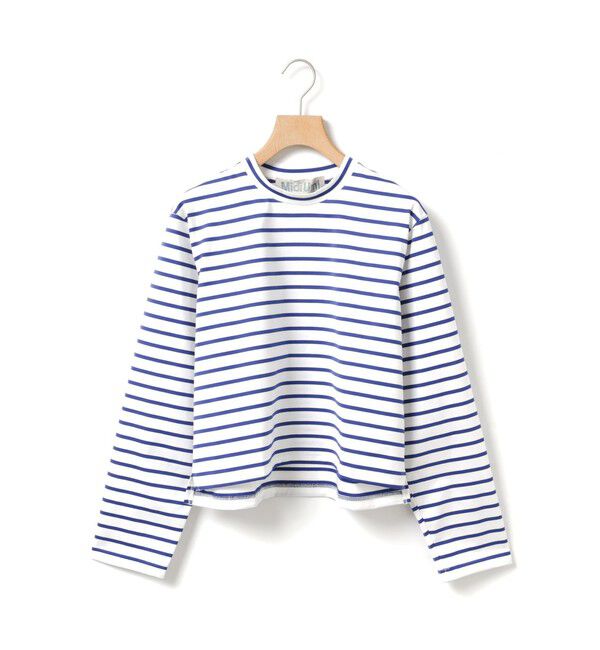 MidiUmi「MidiUmi ボーダーベーシックT」|Tシャツ・カットソー|オフホワイト&times;ブルー