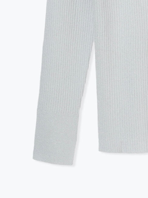 Lugnoncure「ラメ混クルーネックリブニット」|ニット・セーター|