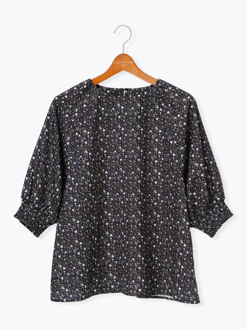 Lugnoncure「無地/柄アソート袖口シャーリングブラウス」|シャツ・ブラウス|