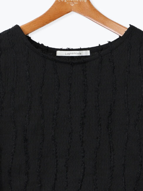 Lugnoncure「フリンジクルーネック半袖トップス」|その他|