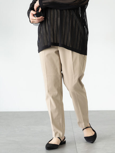 Lugnoncure「ストレッチテーパードパンツ」|その他|ベージュ