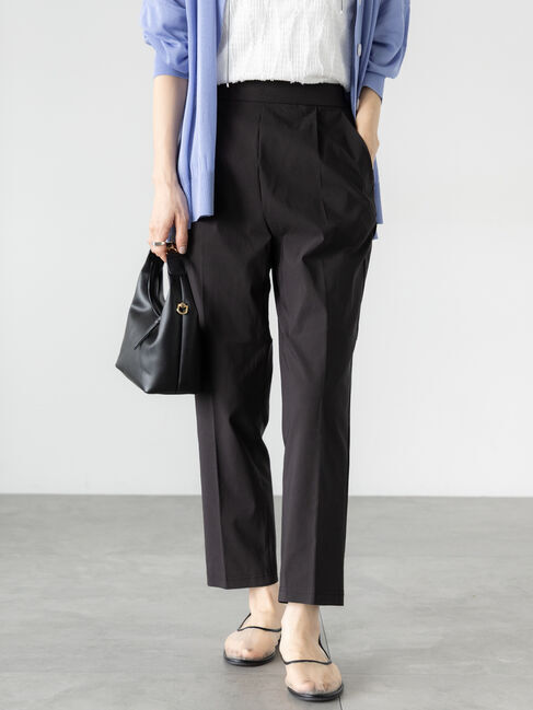 Lugnoncure「ストレッチテーパードパンツ」|その他|ブラック