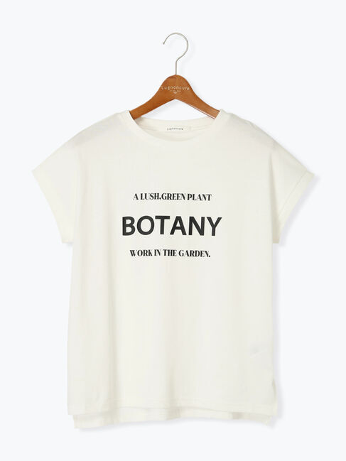 Lugnoncure「【接触冷感】フロントロゴフレンチスリーブTシャツ」|Tシャツ・カットソー|