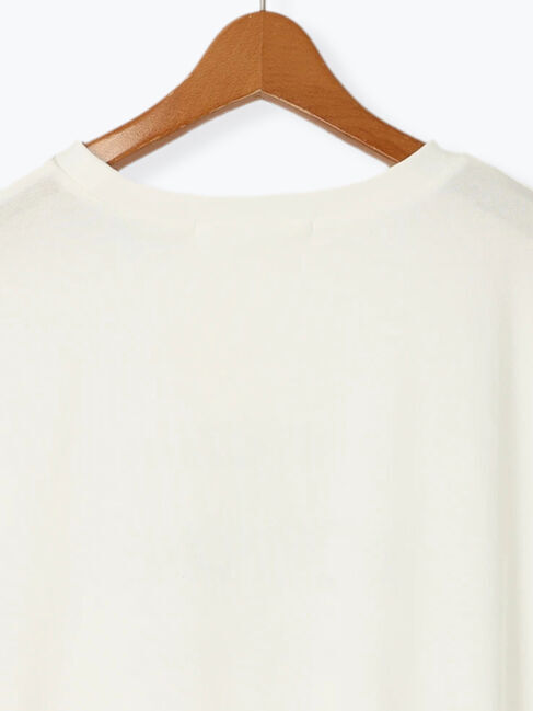 Lugnoncure「【接触冷感】フロントロゴフレンチスリーブTシャツ」|Tシャツ・カットソー|