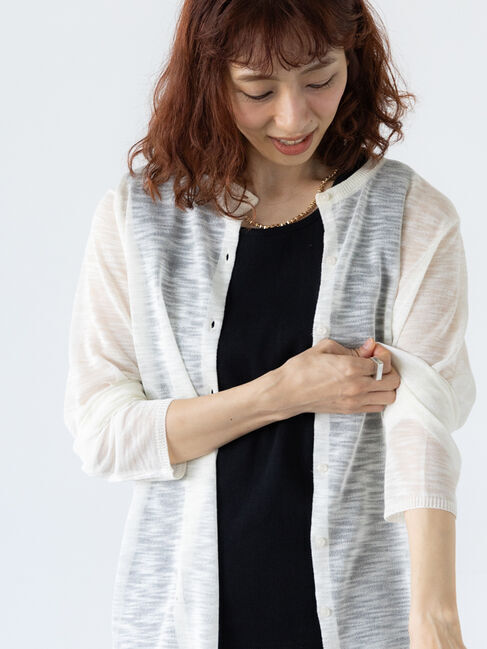 Lugnoncure「シアースラブニットカーディガン」|カーディガン|