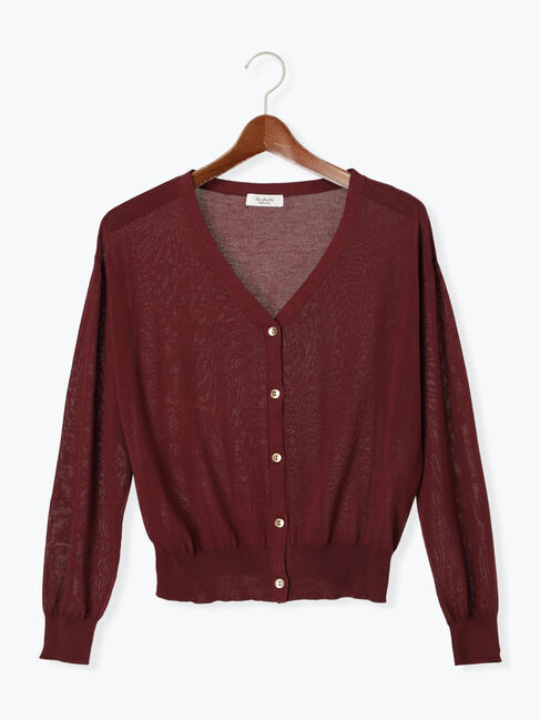 Te chichi TERRASSE「【抗菌防臭】金釦Vネックカーディガン」|カーディガン|
