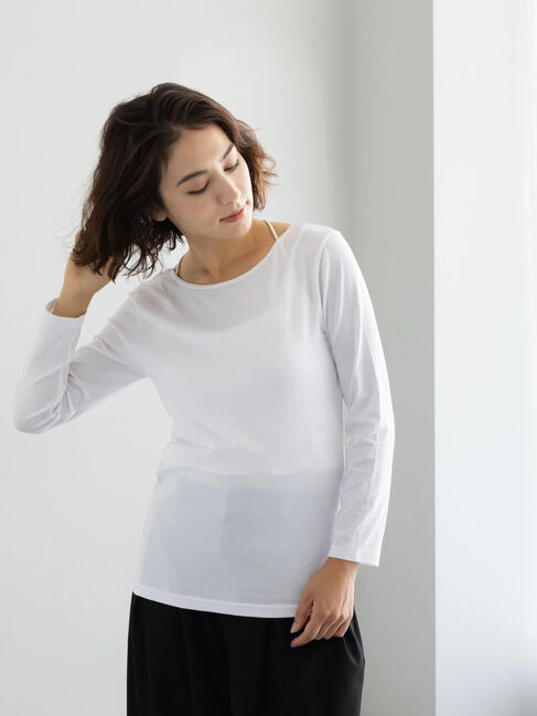 Te chichi「ヘルスヒートインナー(Uネック)」|Tシャツ・カットソー|