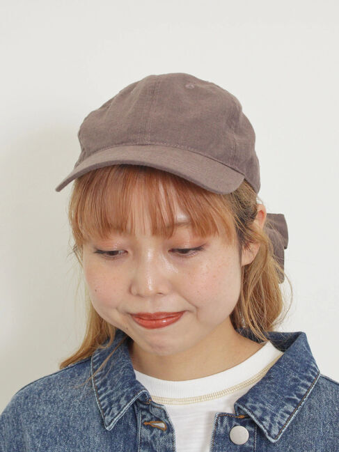 Samansa Mos2「【UVカット/消臭効果】バックリボンアソートキャップ」|その他|