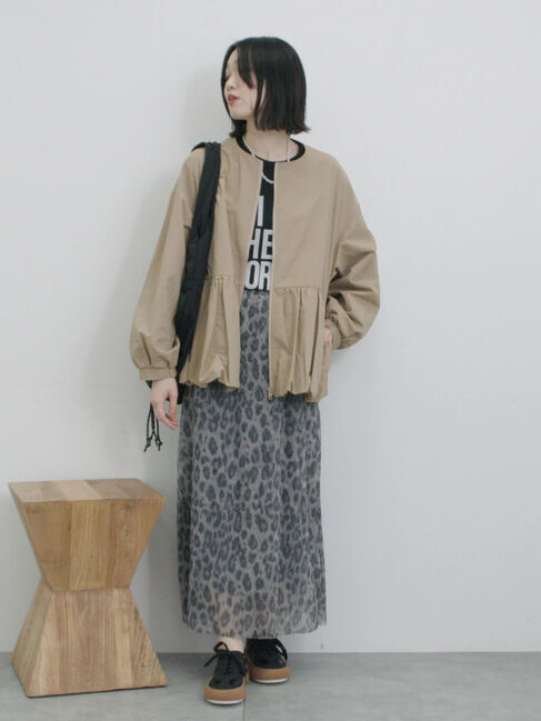 Samansa Mos2 blue「ラメプリーツアソート柄スカート」|スカート|