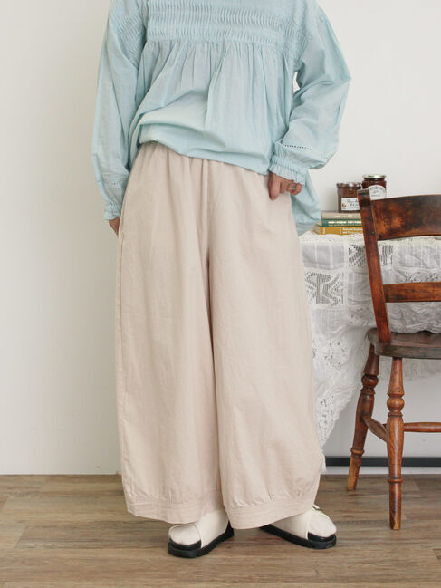 Samansa Mos2「【M/Lサイズ】裾切替ギャザーワイドパンツ」|その他|