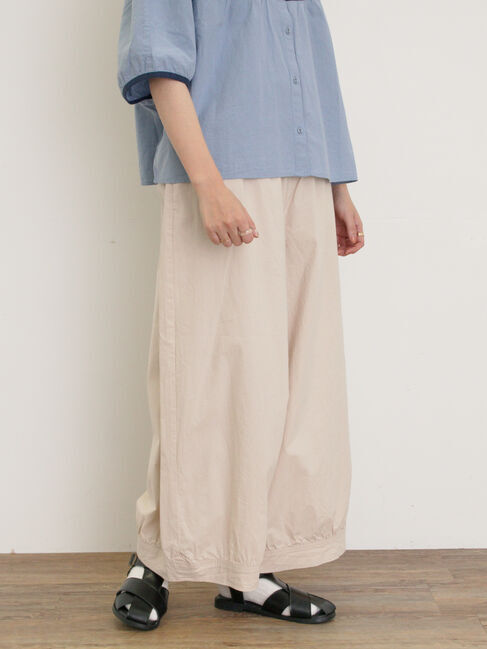 Samansa Mos2「【M/Lサイズ】裾切替ギャザーワイドパンツ」|その他|