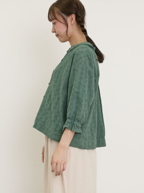 Samansa Mos2「オーバーレースちび襟ジャケット」|その他|