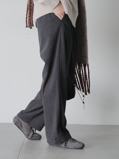 Samansa Mos2 blue「カットコールパンツ」|その他|