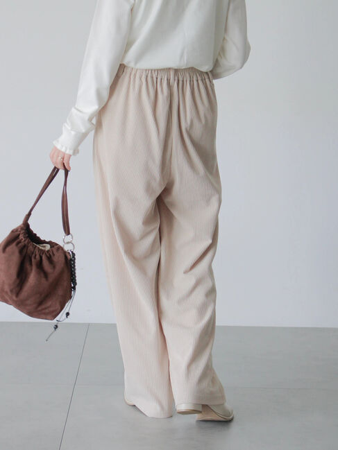 Samansa Mos2 blue「カットコールパンツ」|その他|