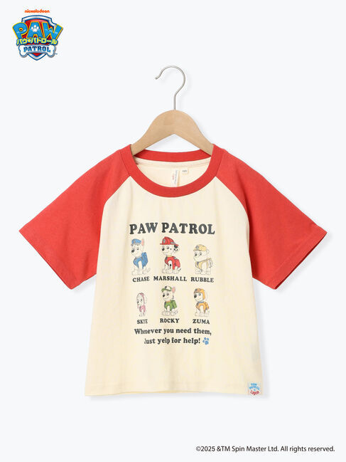 Samansa Mos2 Lagom「【パウ・パトロール】配色ラグランTシャツ」|Tシャツ・カットソー|オフホワイト