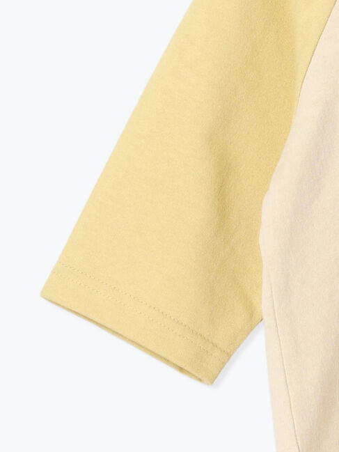 Samansa Mos2 Lagom「【おさるのジョージ】ラグラン配色7分袖Tシャツ」|Tシャツ・カットソー|