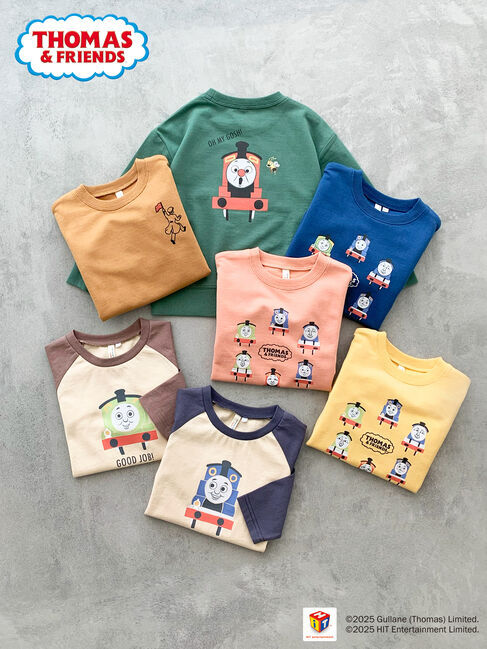 Samansa Mos2 Lagom「【きかんしゃトーマス】バックプリントトレーナー」|Tシャツ・カットソー|