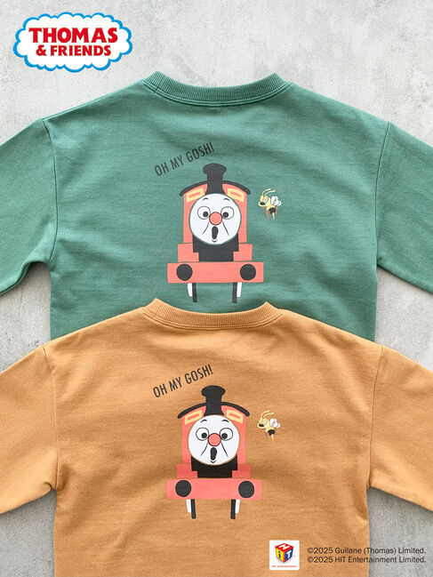 Samansa Mos2 Lagom「【きかんしゃトーマス】バックプリントトレーナー」|Tシャツ・カットソー|