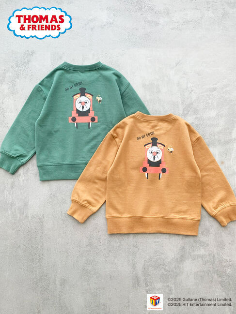 Samansa Mos2 Lagom「【きかんしゃトーマス】バックプリントトレーナー」|Tシャツ・カットソー|