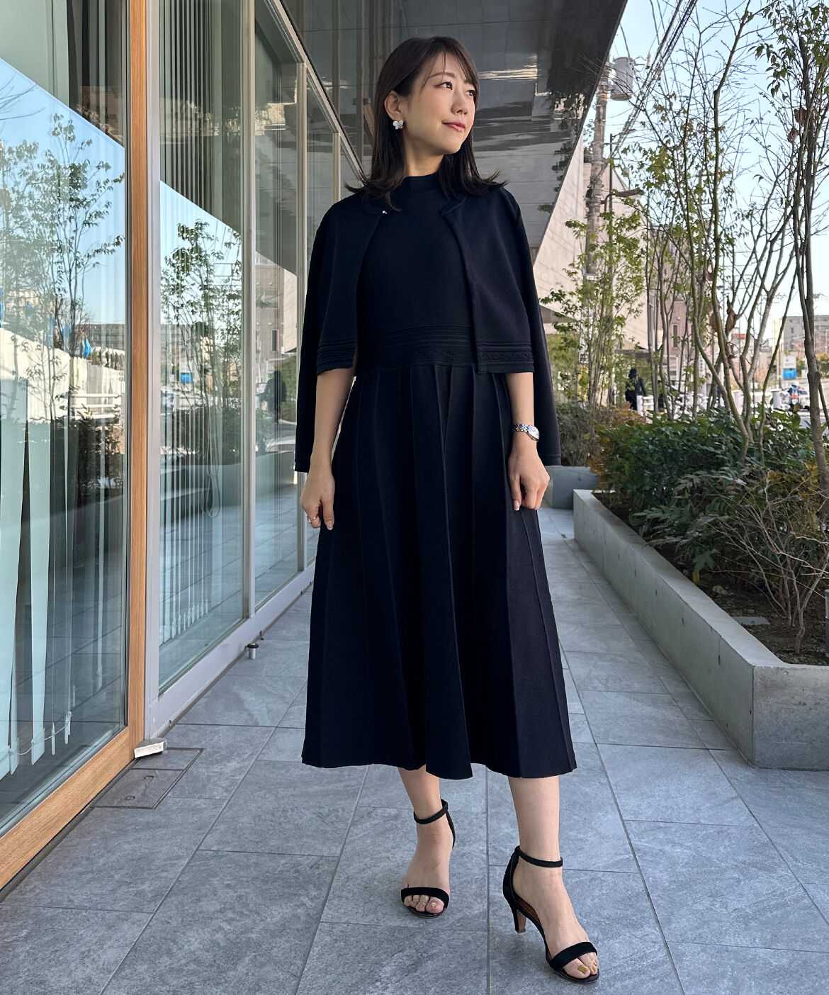 Maglie le cassetto「《M Maglie le cassetto》バイカラーボレロカーディガン」|カーディガン|