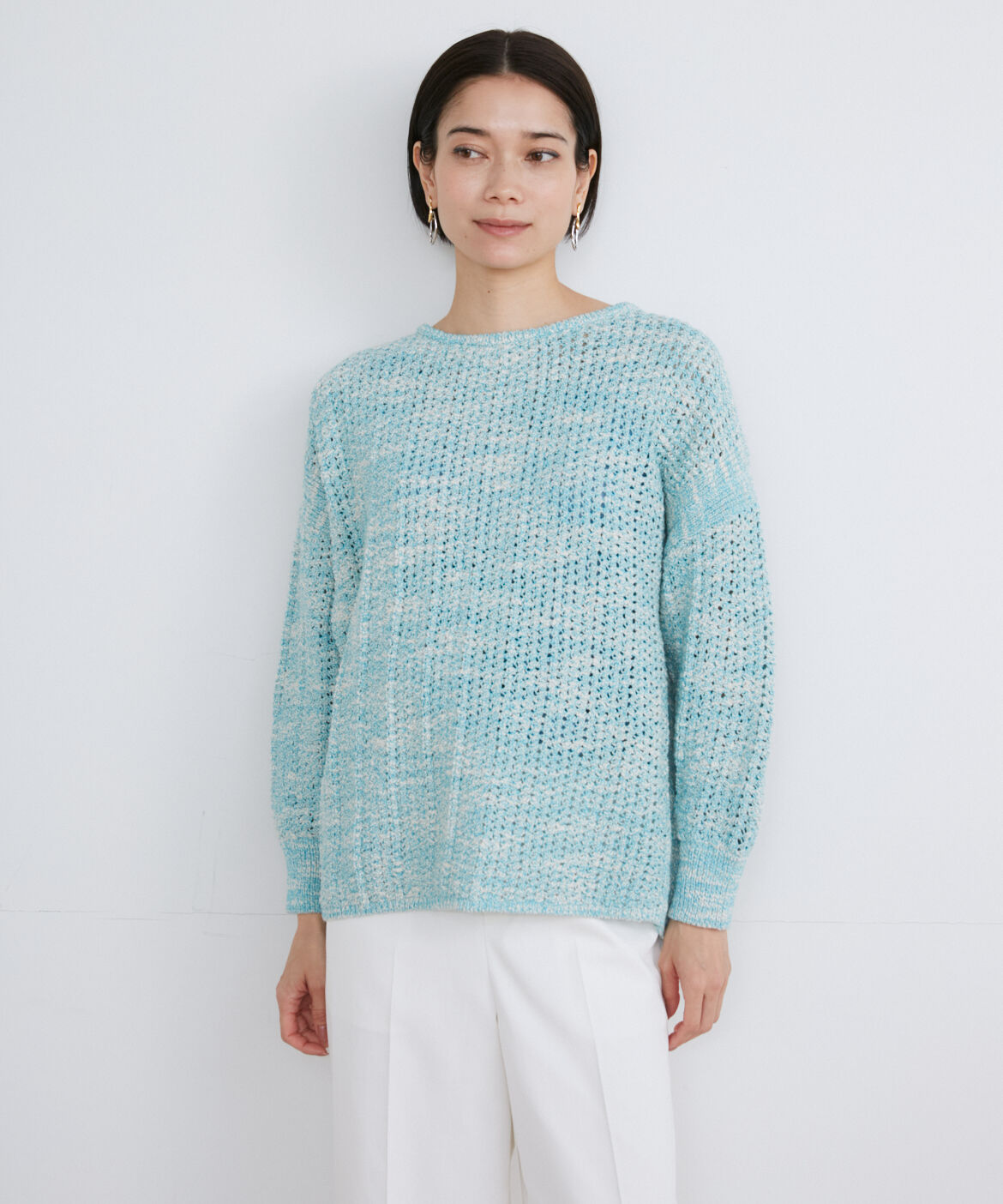 INED「透かし柄ニット」|ニット・セーター|