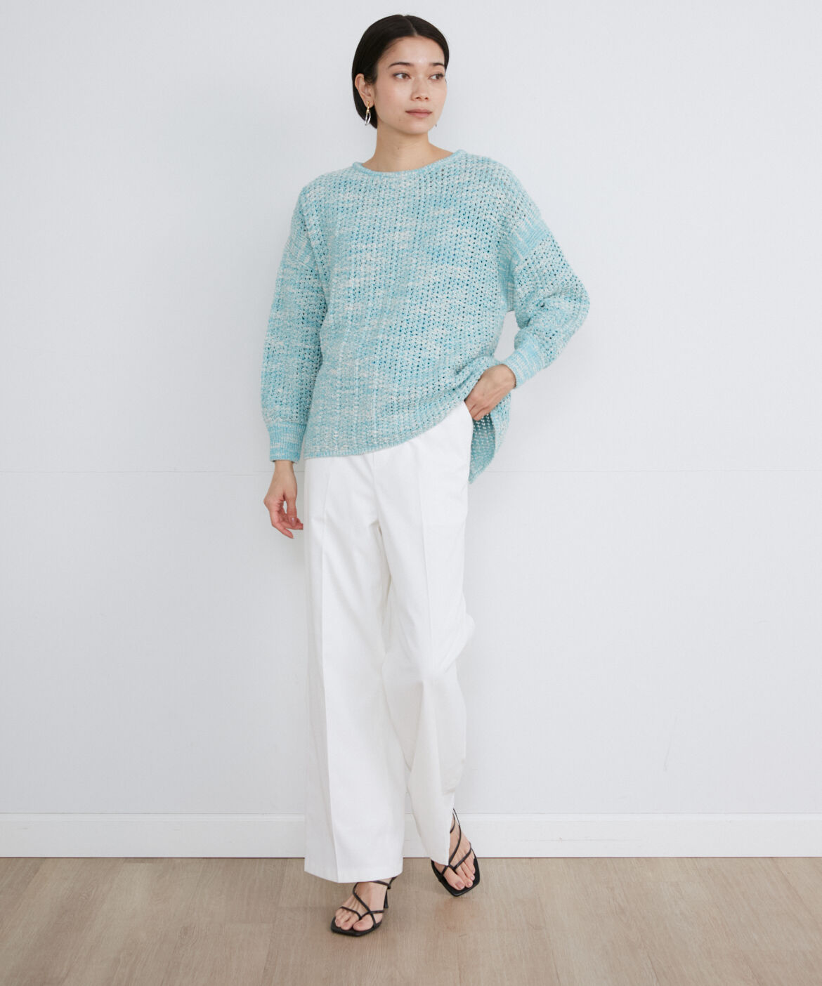 INED「透かし柄ニット」|ニット・セーター|