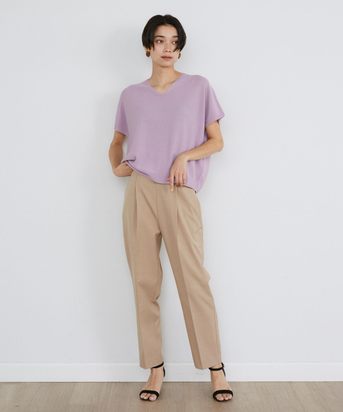 INED「綿麻オックスタックテーパードパンツ」|その他|