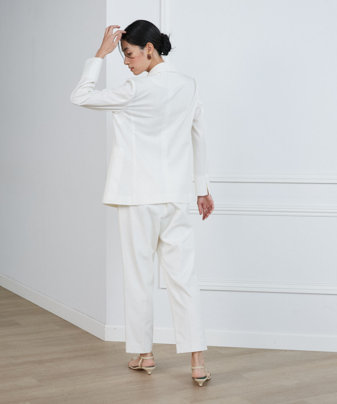 INED「綿麻オックスタックテーパードパンツ」|その他|