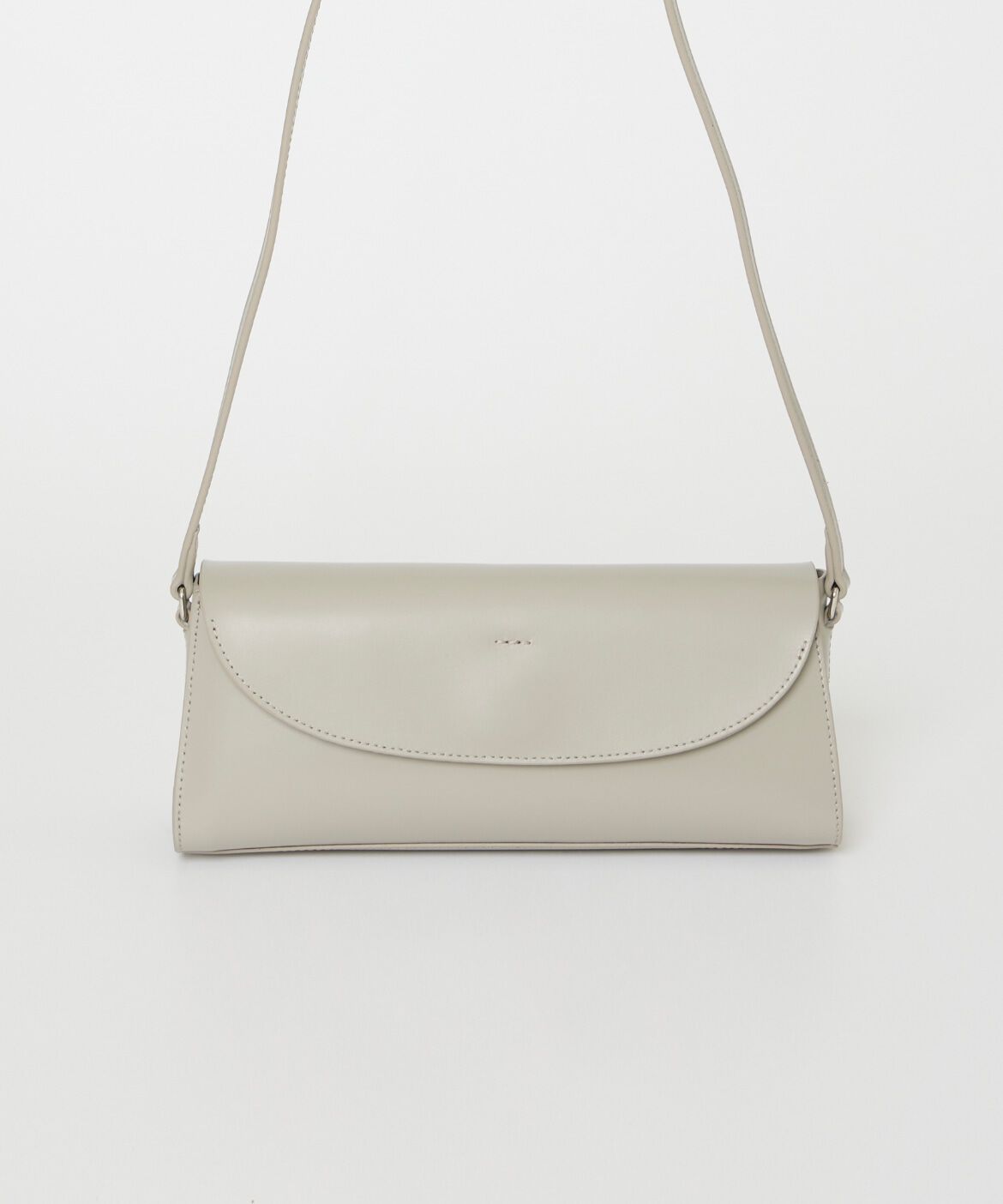 INED「《SUPERIOR CLOSET》ダブルフェイスレザーショルダーバッグ《YAHKI》」|ショルダー・メッセンジャー|グレー1