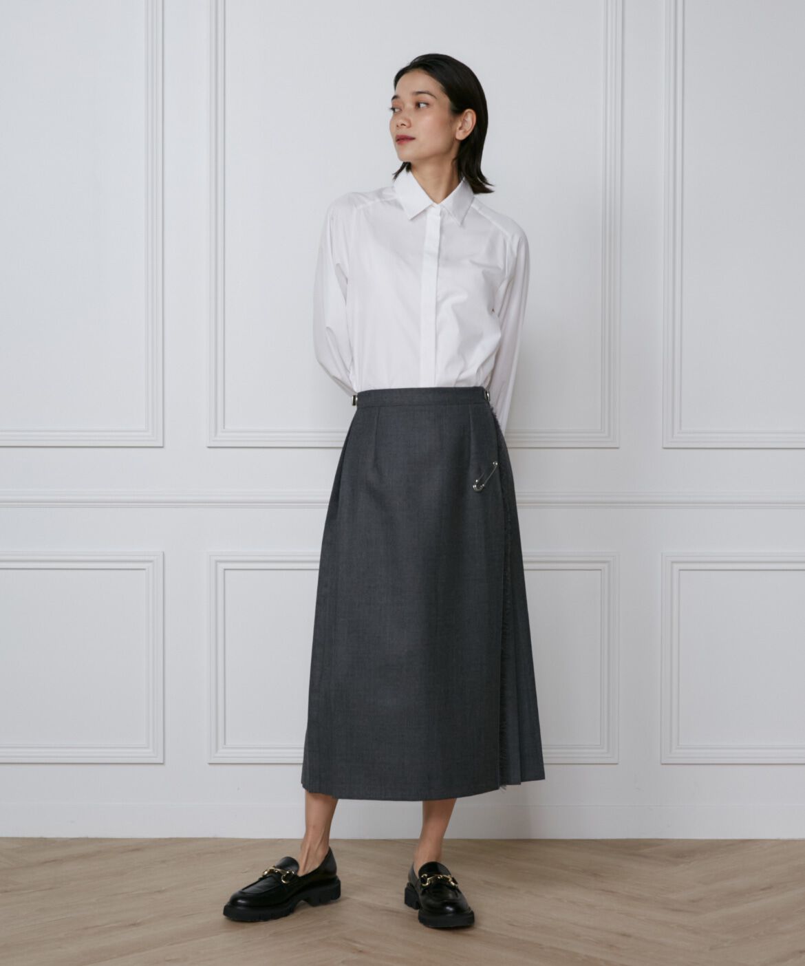 INED「ハンマースリーブブラウス」|シャツ・ブラウス|