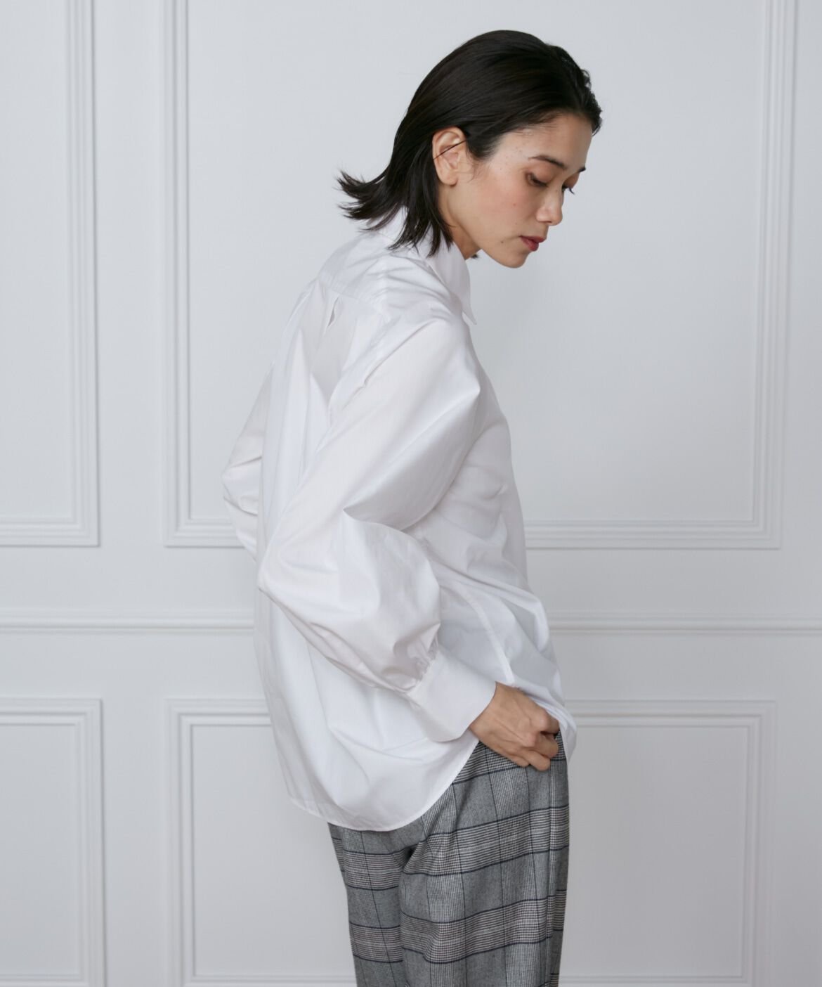 INED「ハンマースリーブブラウス」|シャツ・ブラウス|