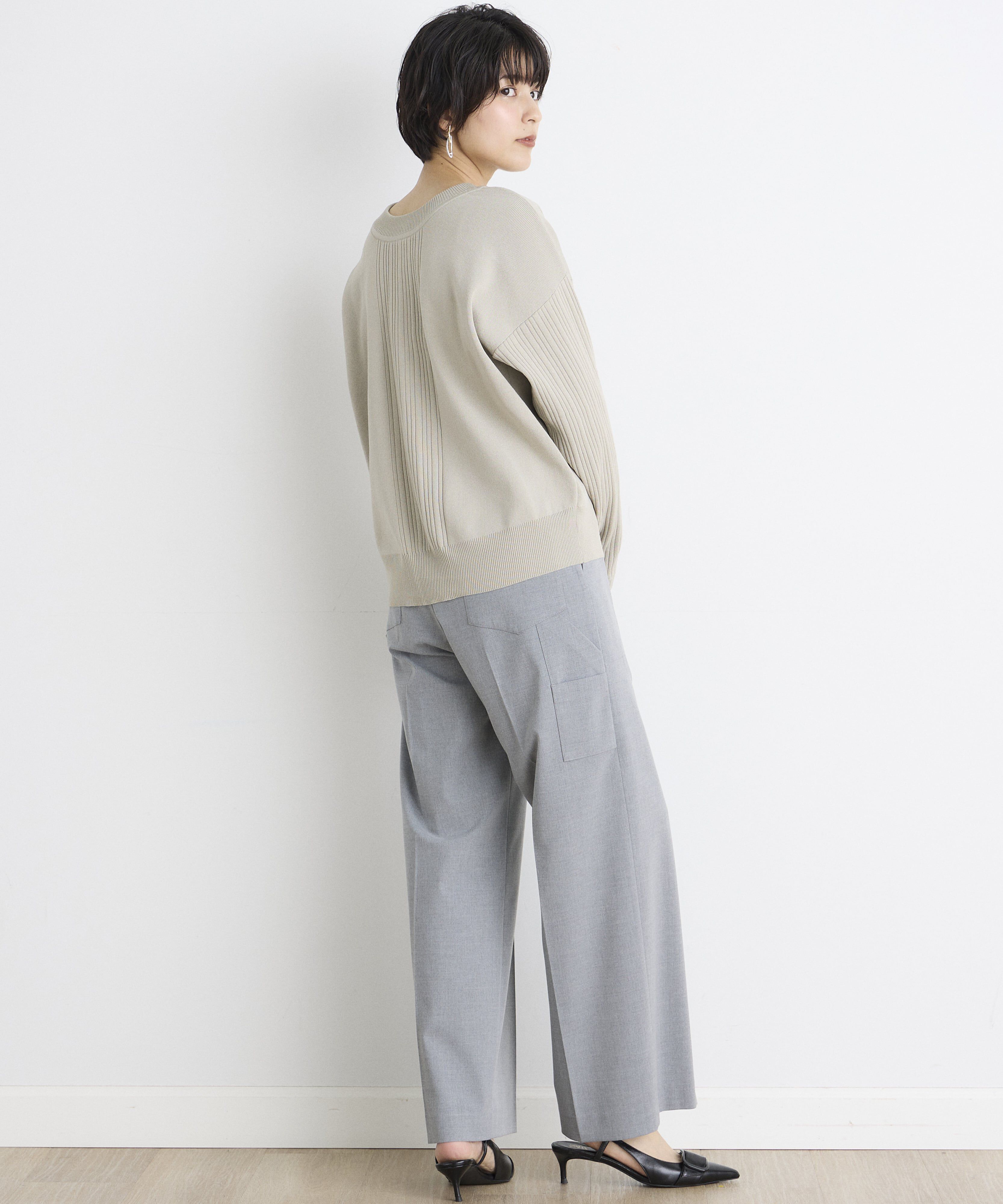 INED「《INED CLARO》2WAYクルーカーディガン」|カーディガン|