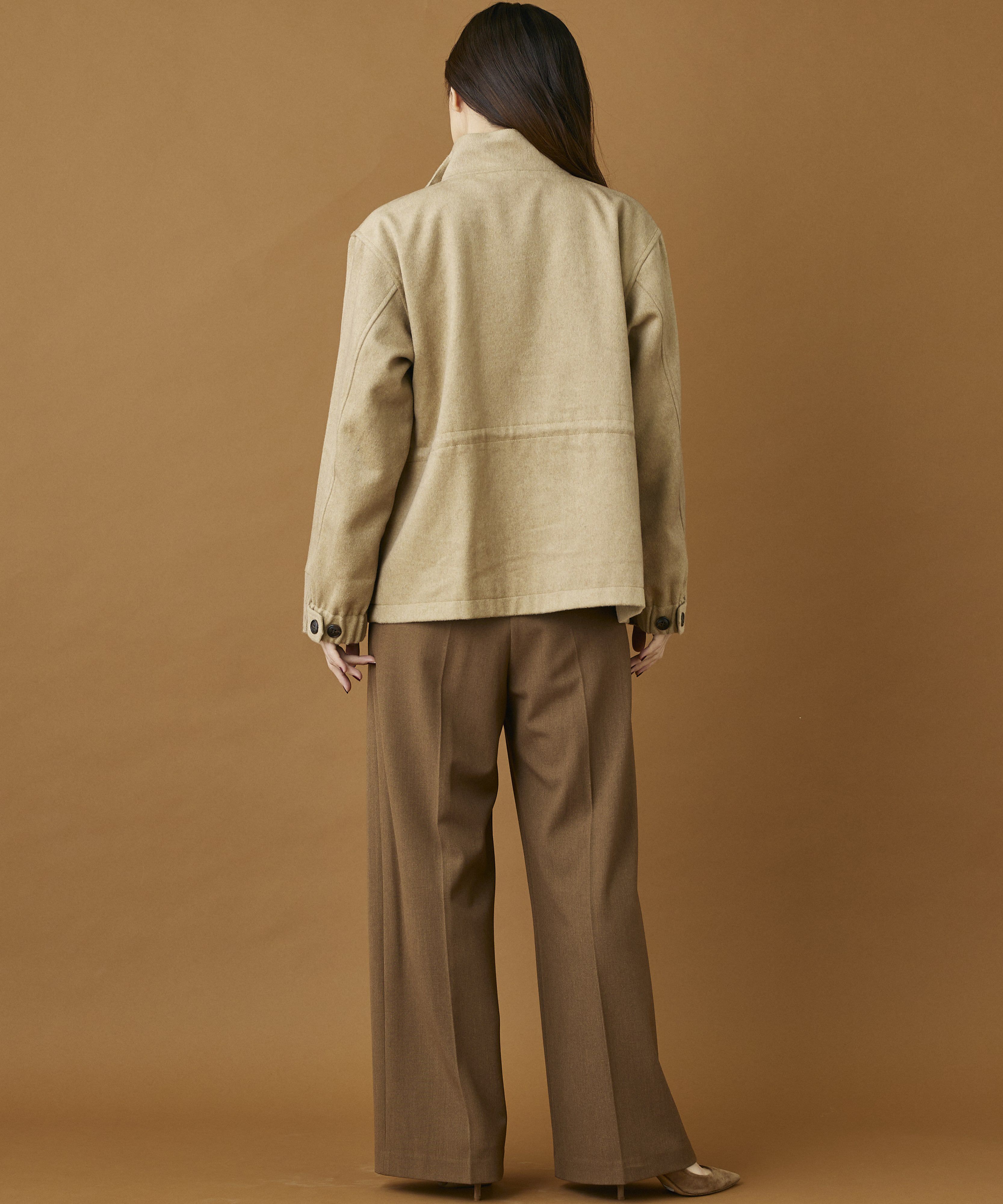 INED「《INED CLARO》ウールブレンドミリタリーブルゾン」|その他|