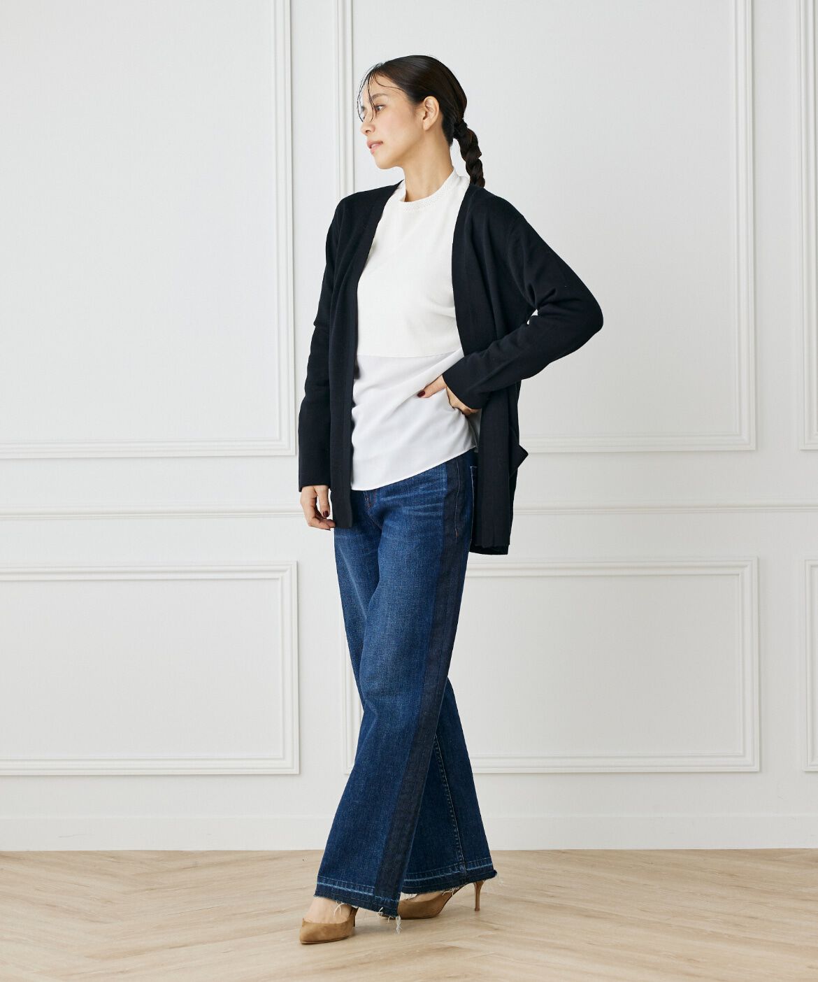 INED「ドッキングニット」|ニット・セーター|