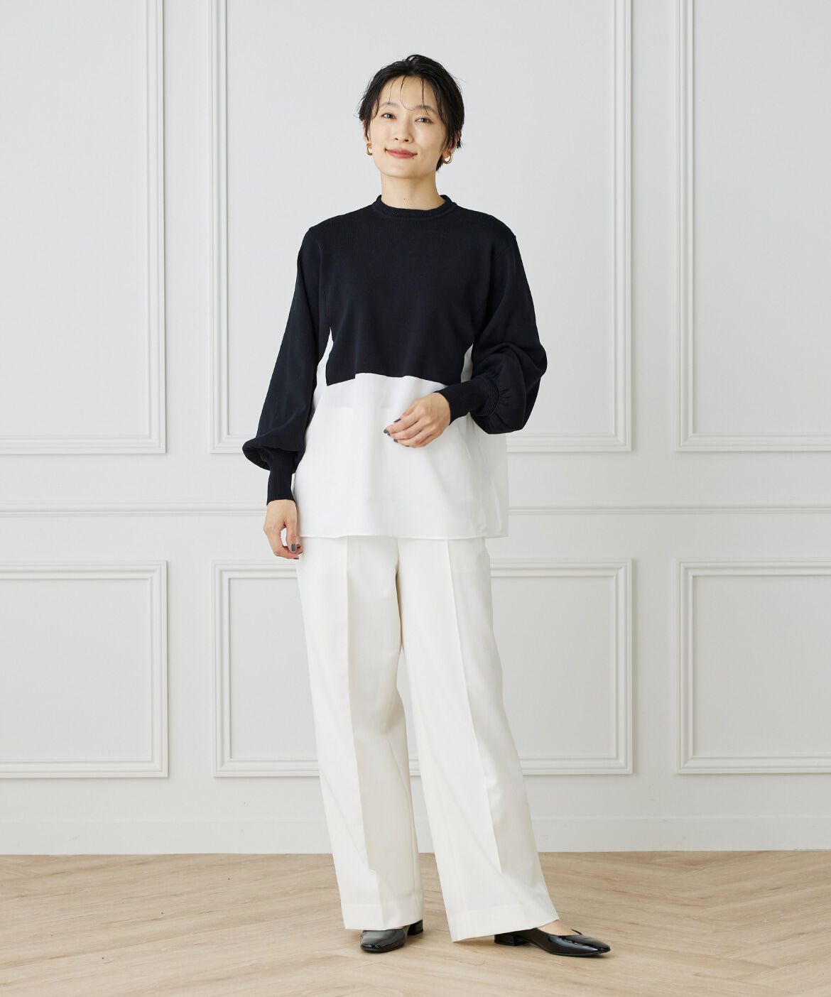 INED「ドッキングニット」|ニット・セーター|