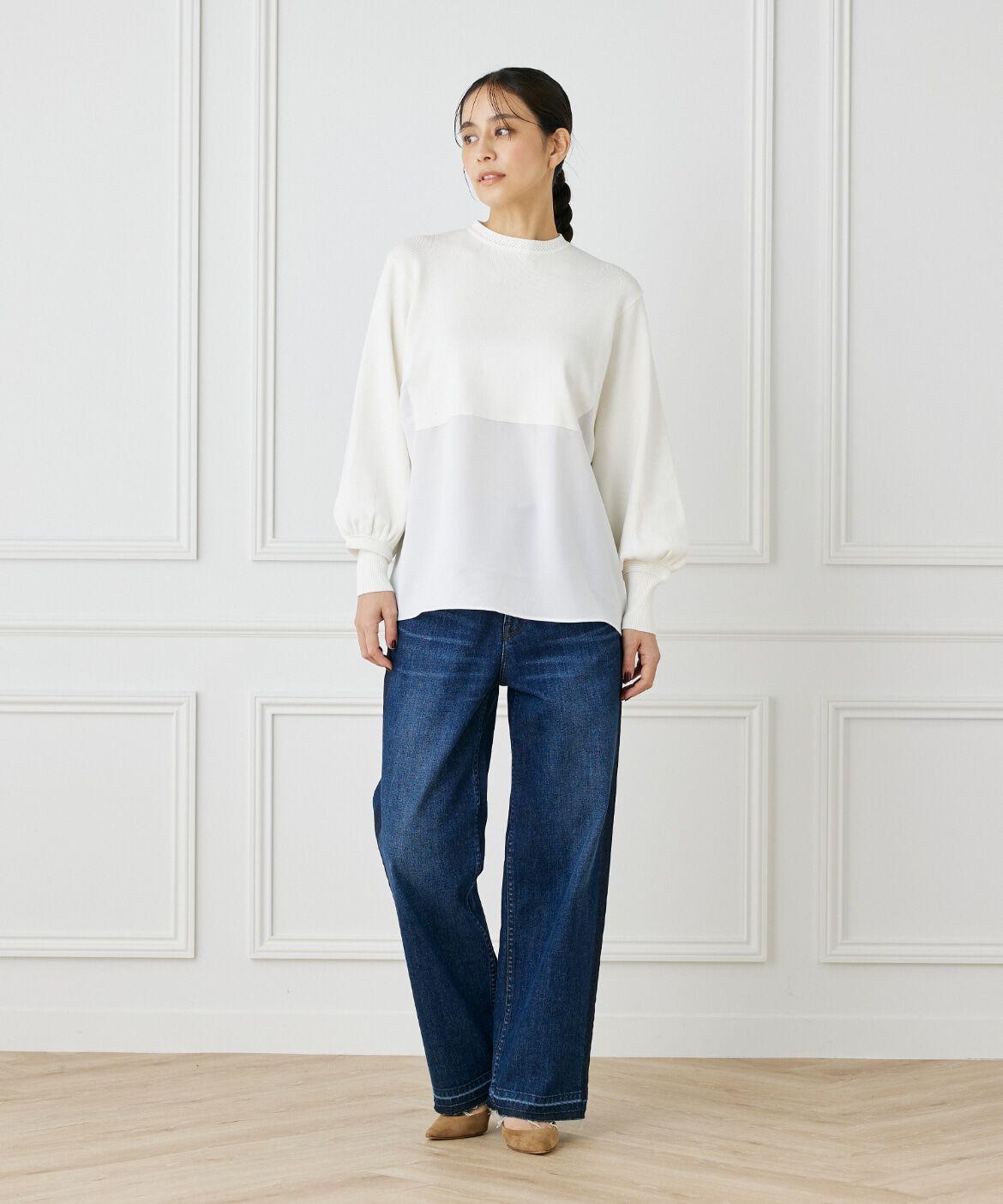 INED「ドッキングニット」|ニット・セーター|