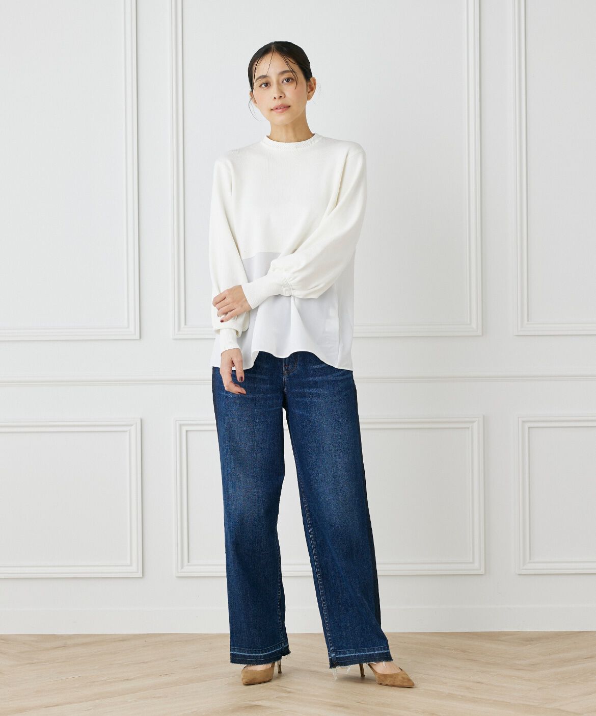 INED「ドッキングニット」|ニット・セーター|