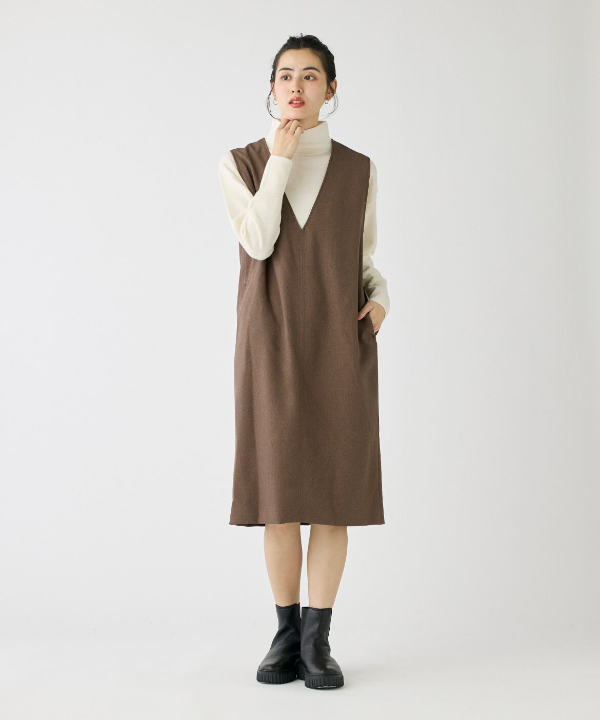 DAY by DAY it&rsquo;s international「ウール調ジャンパースカート」|ワンピース|