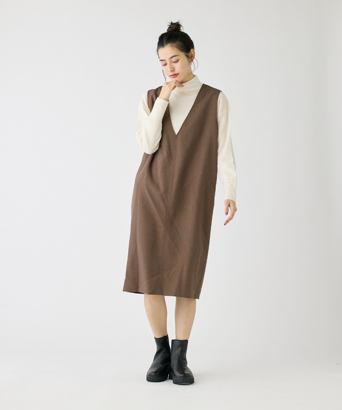 DAY by DAY it&rsquo;s international「ウール調ジャンパースカート」|ワンピース|