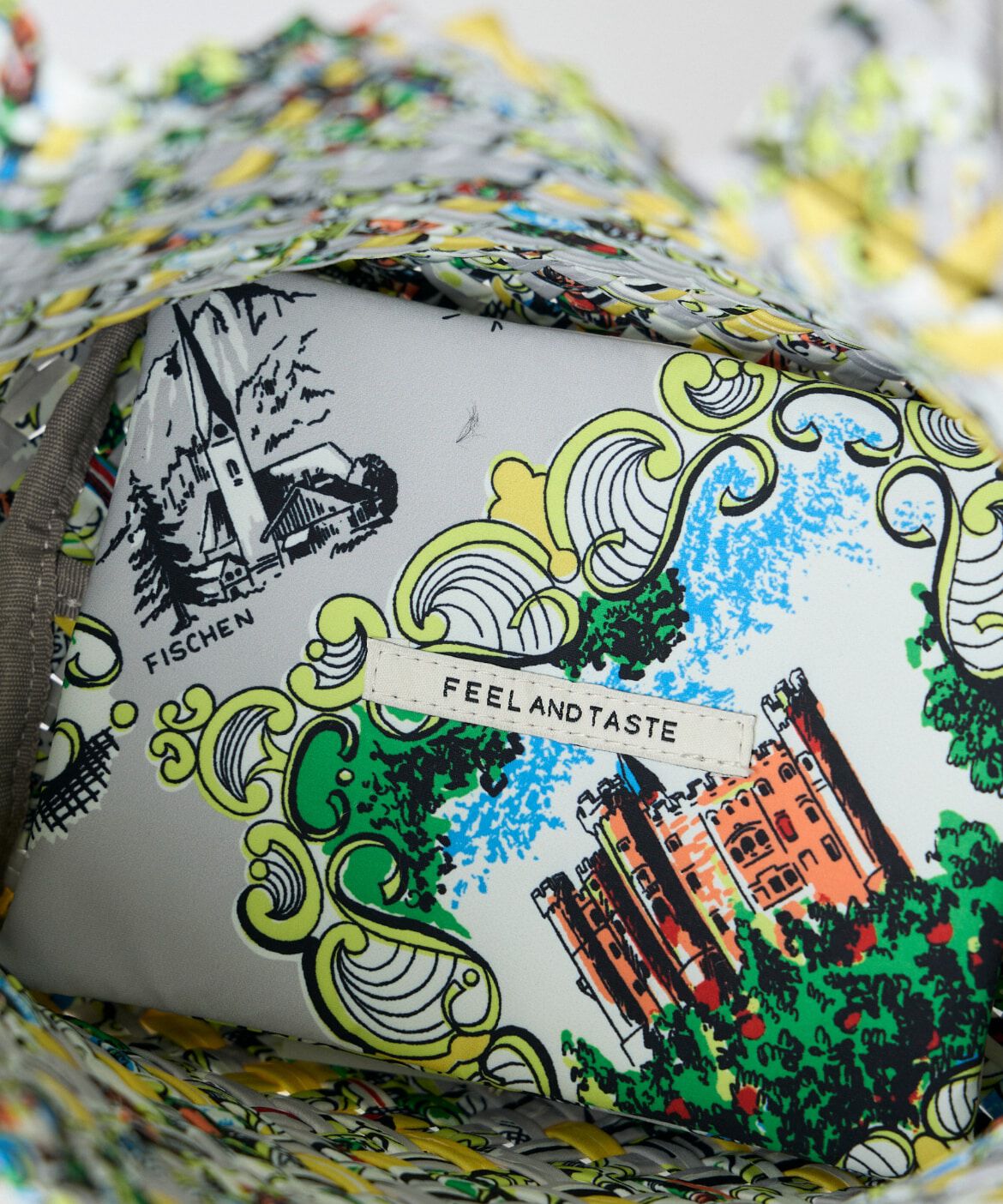 INED「《SUPERIOR CLOSET》Weaving mini bucket print バッグ《FEEL AND TASTE》」|トートバッグ|