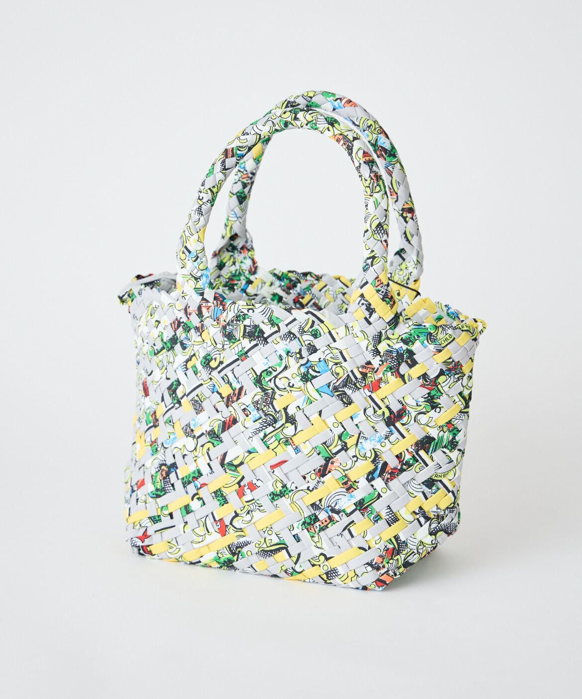 INED「《SUPERIOR CLOSET》Weaving mini bucket print バッグ《FEEL AND TASTE》」|トートバッグ|