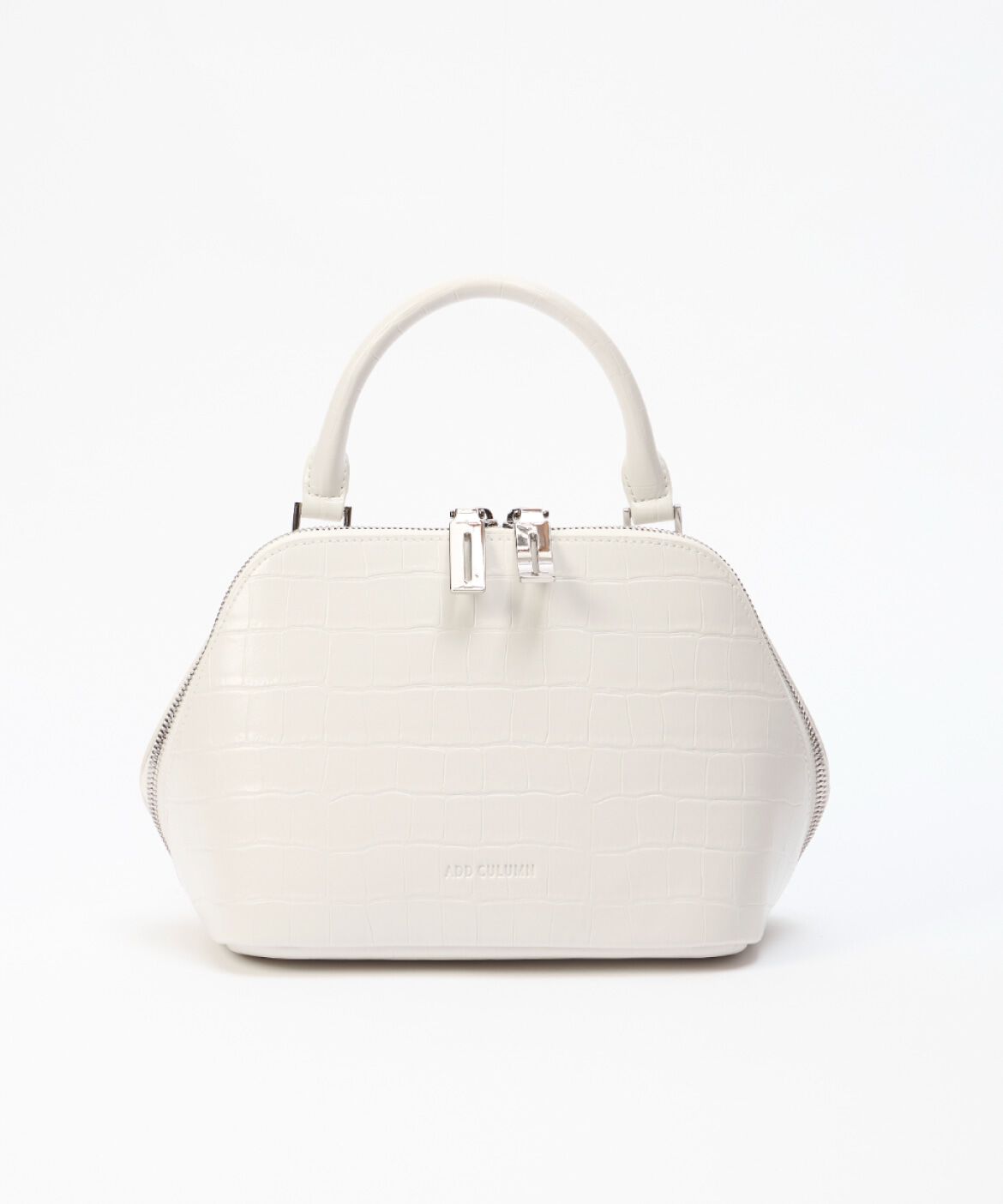 INED「《SUPERIOR CLOSET》FIGRE SOUARE BOSTON バッグ《ADD CULUMN》」|ショルダー・メッセンジャー|ホワイト