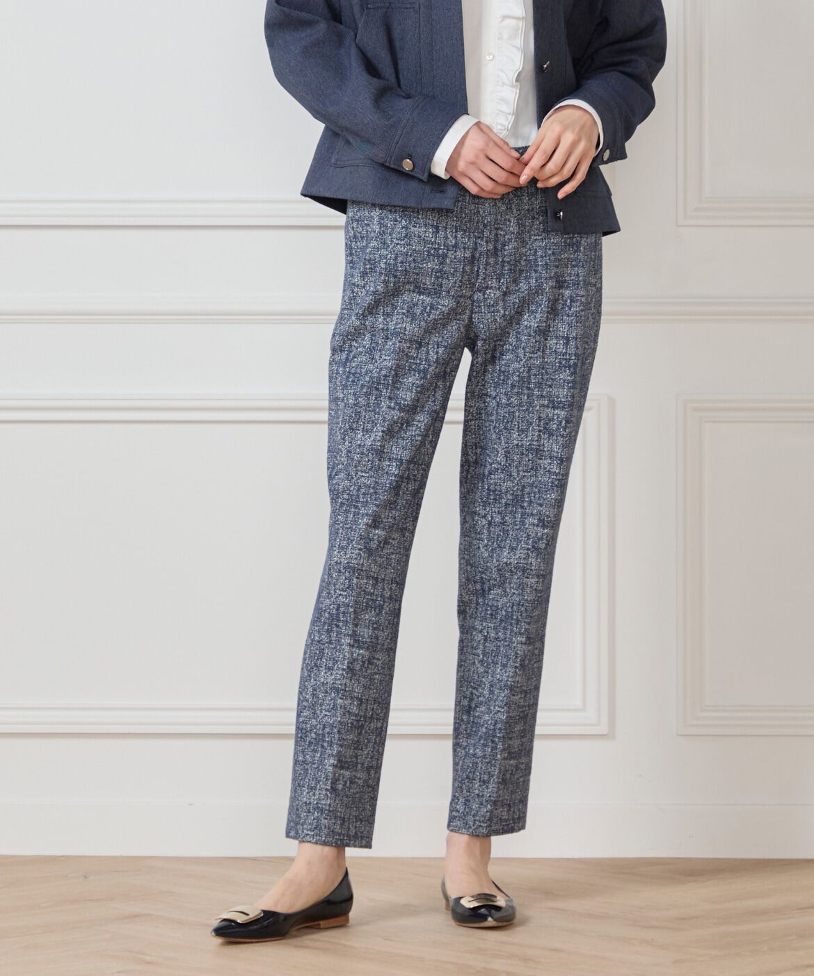 7-IDconcept.「《大きいサイズ》センタープレスパンツ」|その他|ネイビー